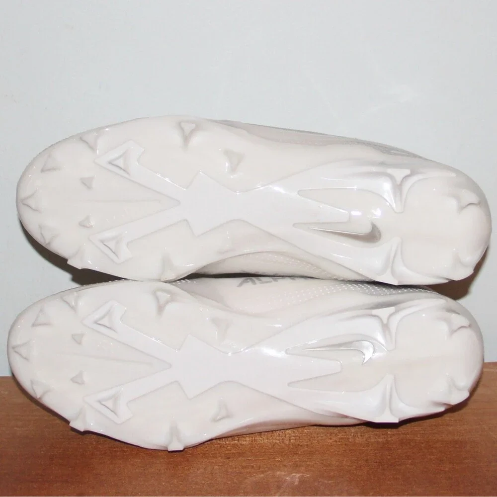 Nike Alpha Menace 4 Elite Football Cleats Mens 12 White Silver